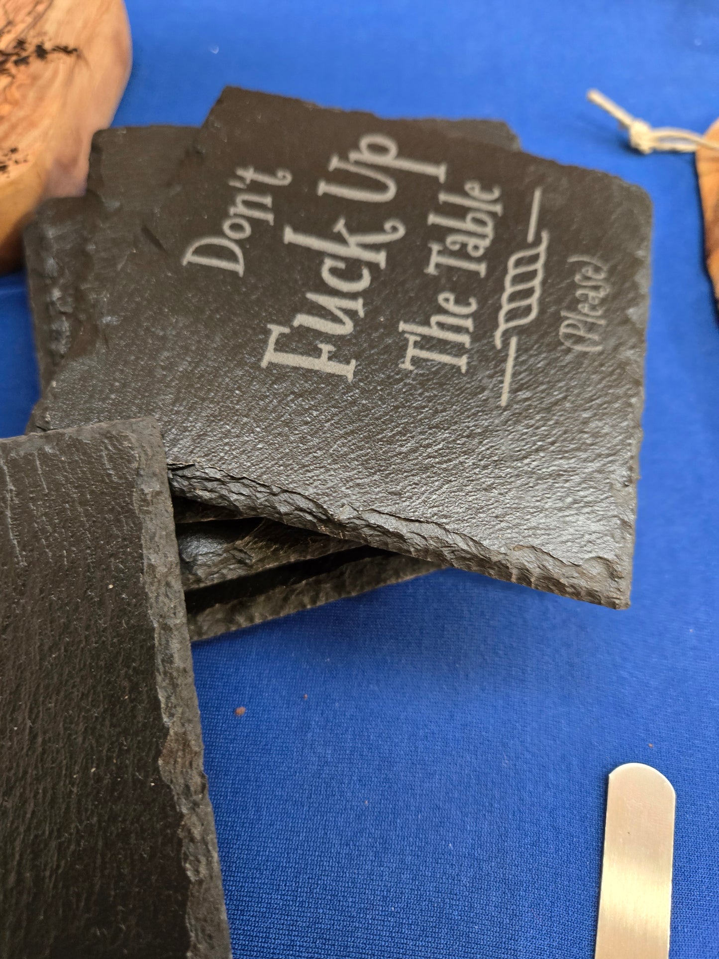 "Don't F*ck up the Table" coasters