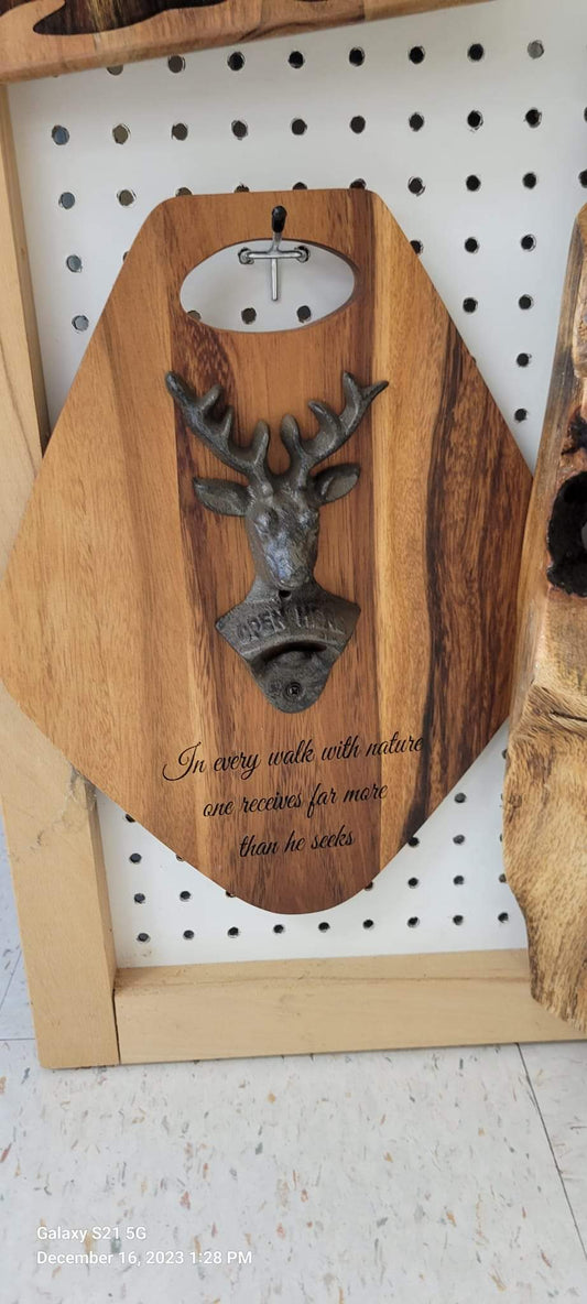 Deer bottle opener / wall hanging